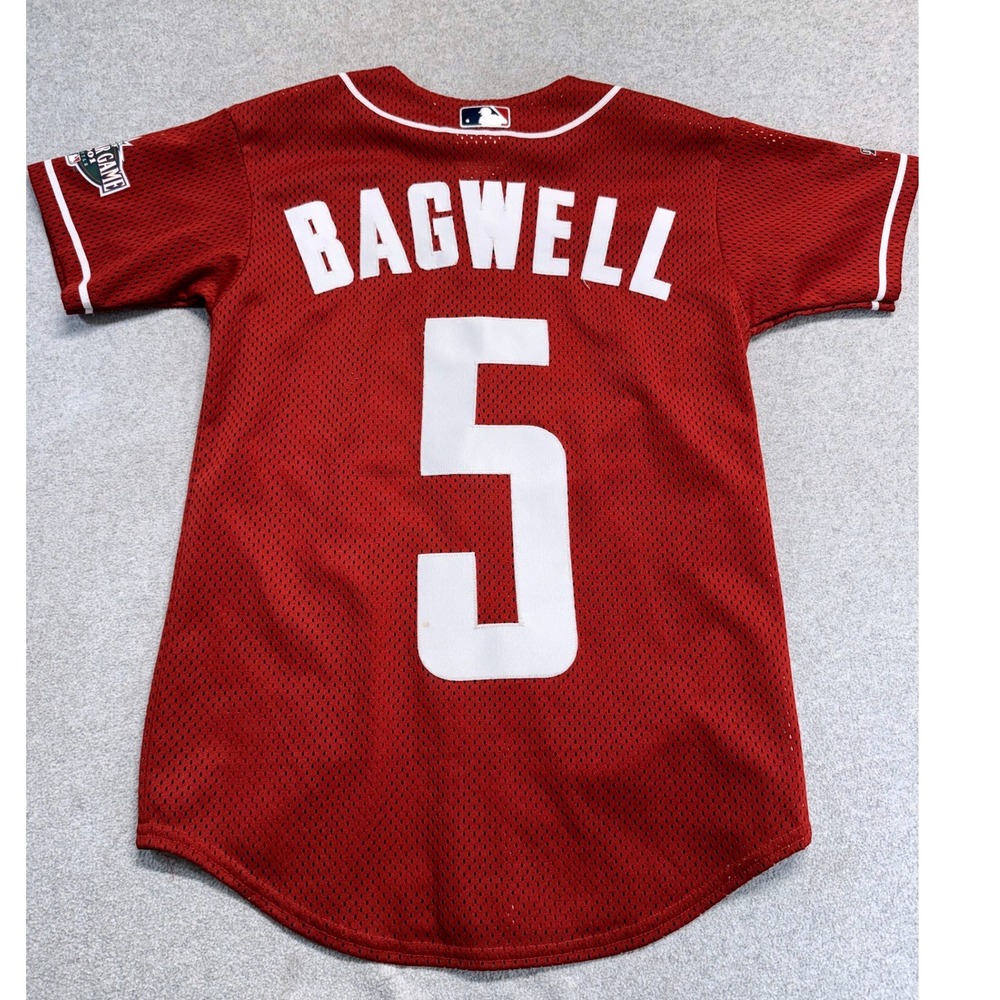 Vintage 2001 Jeff Bagwell #5 MLB All-Star Game Authentic Kids Jersey NL XL - Picture 11 of 13